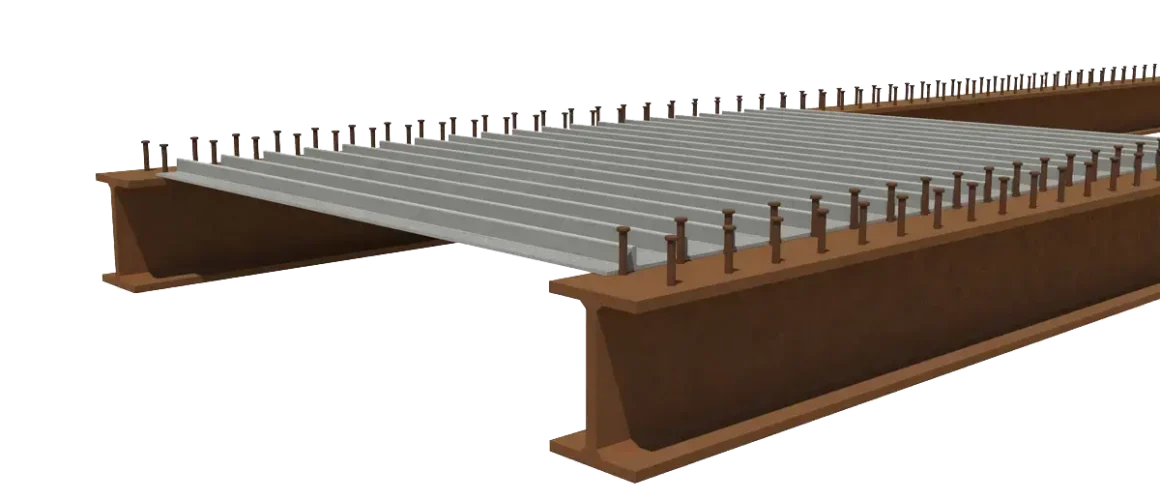 STANDARD PANEL IN-SITU | Our standard panels are designed to support bridge decks during concrete pours as leave-in-place or sacrificial formwork.